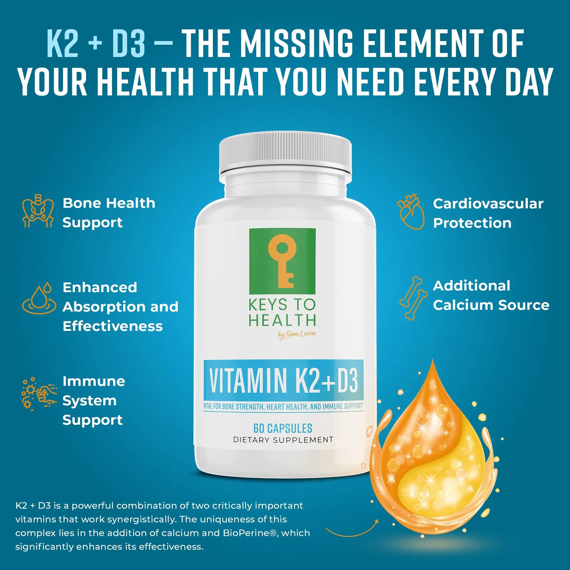 K2 + D3 — The Missing Element of Your Health That You Need Every Day