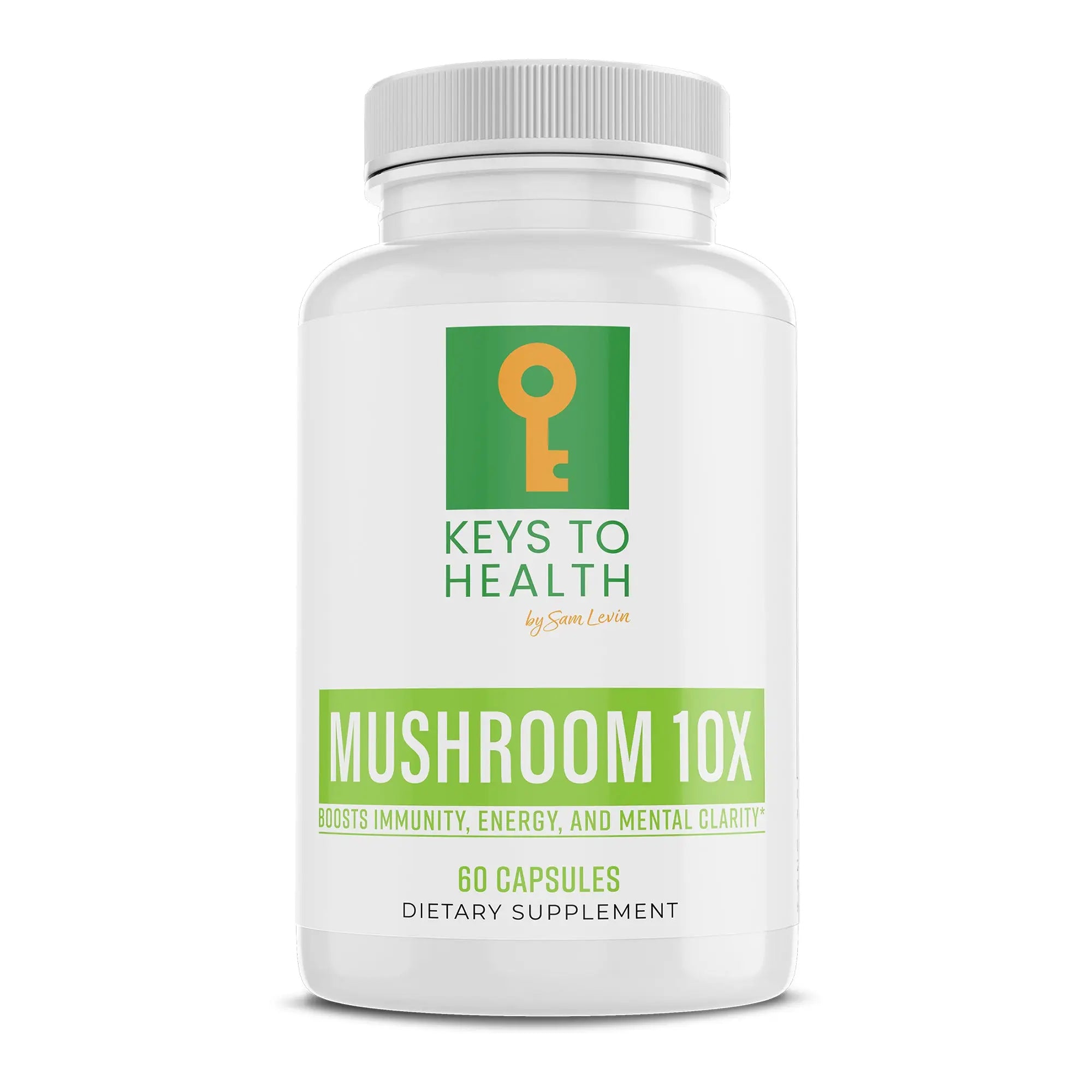 MUSHROOM 10X - Powerful Complex of 10 Natural Ingredients for Comprehensive Health Support