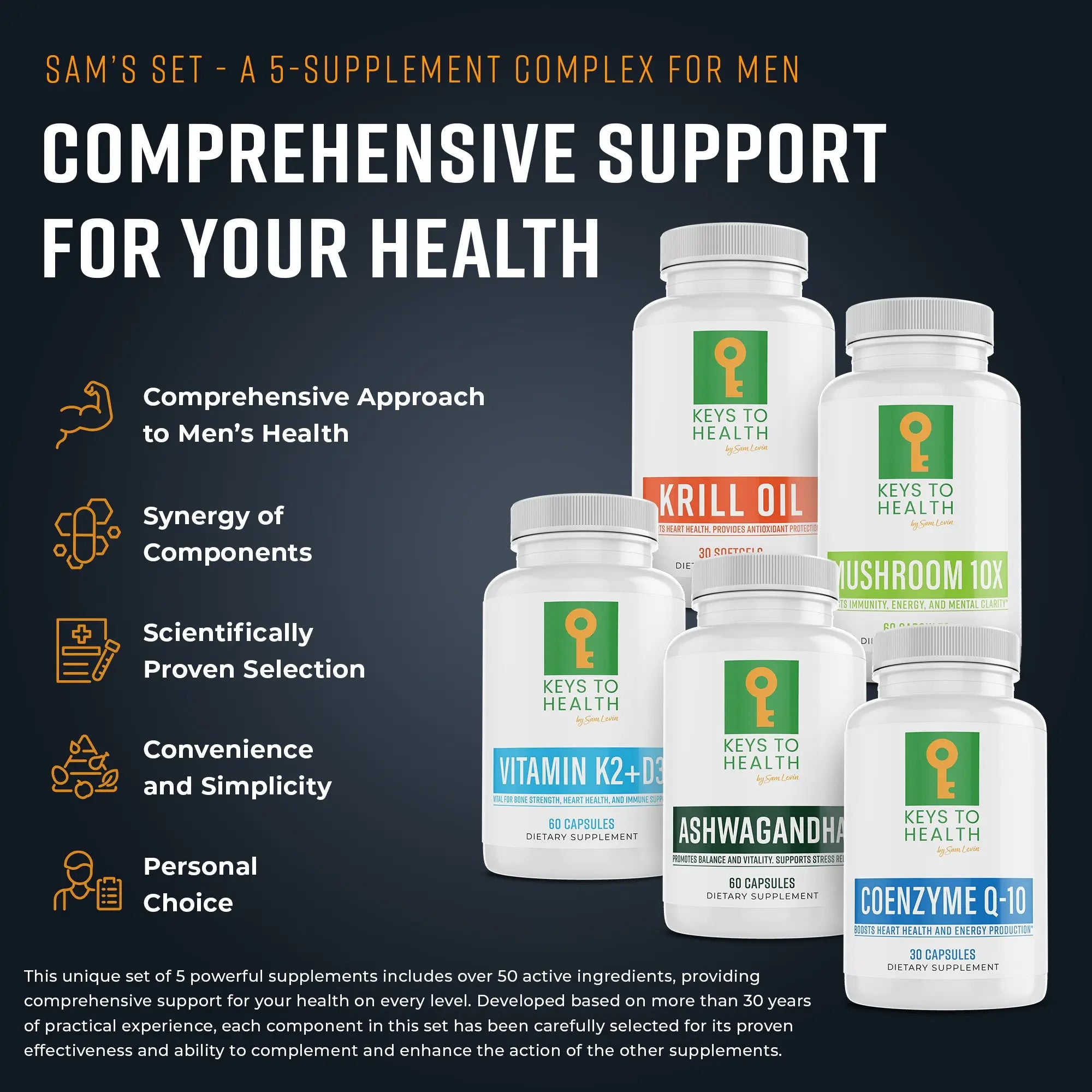 Sam’s Set - A 5-Supplement Complex: Comprehensive Support for Your Health